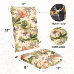 19 In. X 47 In. X 4 In. Outdoor Olefin Modern Tufted Adirondack Chair Cushion In Green Pattern -More Furniture Store adirondack chair cushions aczkd green 66 1000