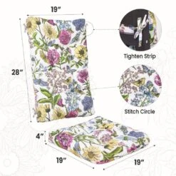 19 In. X 47 In. X 4 In. Outdoor Olefin Modern Tufted Adirondack Chair Cushion In White Pattern 13 19 In. X 47 In. X 4 In. Outdoor Olefin Modern Tufted Adirondack Chair Cushion In White Pattern -More Furniture Store adirondack chair cushions aczkd whitef 66 1000