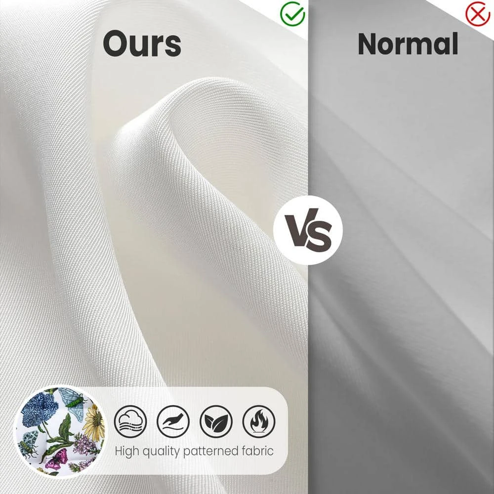 19 In. X 47 In. X 4 In. Outdoor Olefin Modern Tufted Adirondack Chair Cushion In White Pattern 8 19 In. X 47 In. X 4 In. Outdoor Olefin Modern Tufted Adirondack Chair Cushion In White Pattern - Image 8