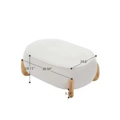 Modern Beige Velvet Accent Arm Chair With Ottoman -More Furniture Store beige jearey accent chairs 2ymty hd khaki c3 1000