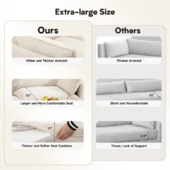 Modern Beige Corduroy Accent Armchair With Ottoman For Living -More Furniture Store beige jearey accent chairs e46sf 1 bg 4f 1000