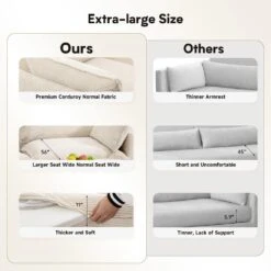 Modern Beige Corduroy Loveseat With Two Pillows For Living -More Furniture Store beige jearey loveseats e46sf 2 bg 1f 1000