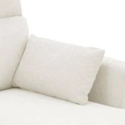 116.53 In. Square Arm Fabric U Shape Sectional Sofa With 2-Chaise Lounge And Pillow In Beige -More Furniture Store beige jearey sofas couches xne 2 beige 1f 1000