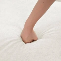 116.53 In. Square Arm Fabric U Shape Sectional Sofa With 2-Chaise Lounge And Pillow In Beige -More Furniture Store beige jearey sofas couches xne 2 beige 44 1000