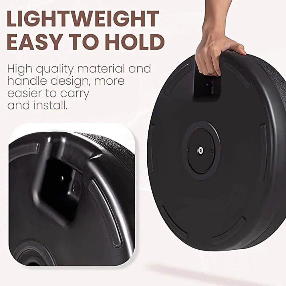 50 Lbs. Capacity Resin Patio Umbrella Base In Black 4 50 Lbs. Capacity Resin Patio Umbrella Base In Black - Image 4