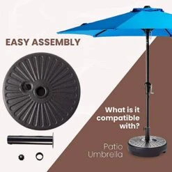 50 Lbs. Capacity Resin Patio Umbrella Base In Black 13 50 Lbs. Capacity Resin Patio Umbrella Base In Black -More Furniture Store black patio umbrella stands 22l black 31 1000