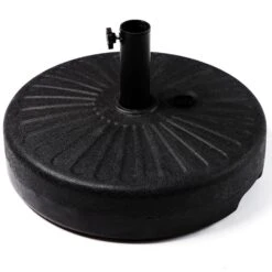 50 Lbs. Capacity Resin Patio Umbrella Base In Black