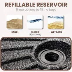 50 Lbs. Capacity Resin Patio Umbrella Base In Black 11 50 Lbs. Capacity Resin Patio Umbrella Base In Black -More Furniture Store black patio umbrella stands 22l black 77 1000