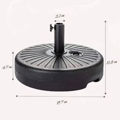 50 Lbs. Capacity Resin Patio Umbrella Base In Black 12 50 Lbs. Capacity Resin Patio Umbrella Base In Black -More Furniture Store black patio umbrella stands 22l black d4 1000