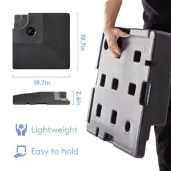 256 Lbs. Plastic Patio Umbrella Base In Black -More Furniture Store black patio umbrella stands dhdz hd 44 1000