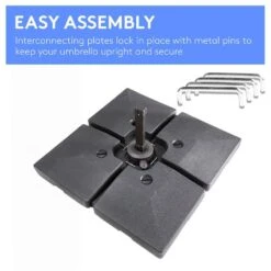 256 Lbs. Plastic Patio Umbrella Base In Black -More Furniture Store black patio umbrella stands dhdz hd 4f 1000