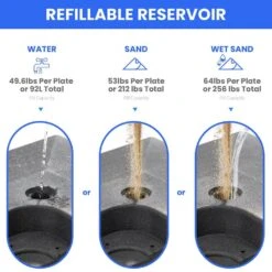 256 Lbs. Plastic Free Standing Patio Umbrella Base In Black For Cantilever Umbrella 9 256 Lbs. Plastic Free Standing Patio Umbrella Base In Black For Cantilever Umbrella -More Furniture Store black patio umbrella stands dz dahao 1d 1000