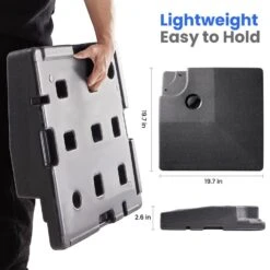 256 Lbs. Plastic Free Standing Patio Umbrella Base In Black For Cantilever Umbrella 10 256 Lbs. Plastic Free Standing Patio Umbrella Base In Black For Cantilever Umbrella -More Furniture Store black patio umbrella stands dz dahao 66 1000