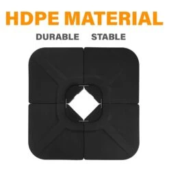 4-Piece 230 Lbs. Capacity Plastic Free Standing Patio Umbrella Base In Black 16 4-Piece 230 Lbs. Capacity Plastic Free Standing Patio Umbrella Base In Black -More Furniture Store black patio umbrella stands dz u4 77 1000