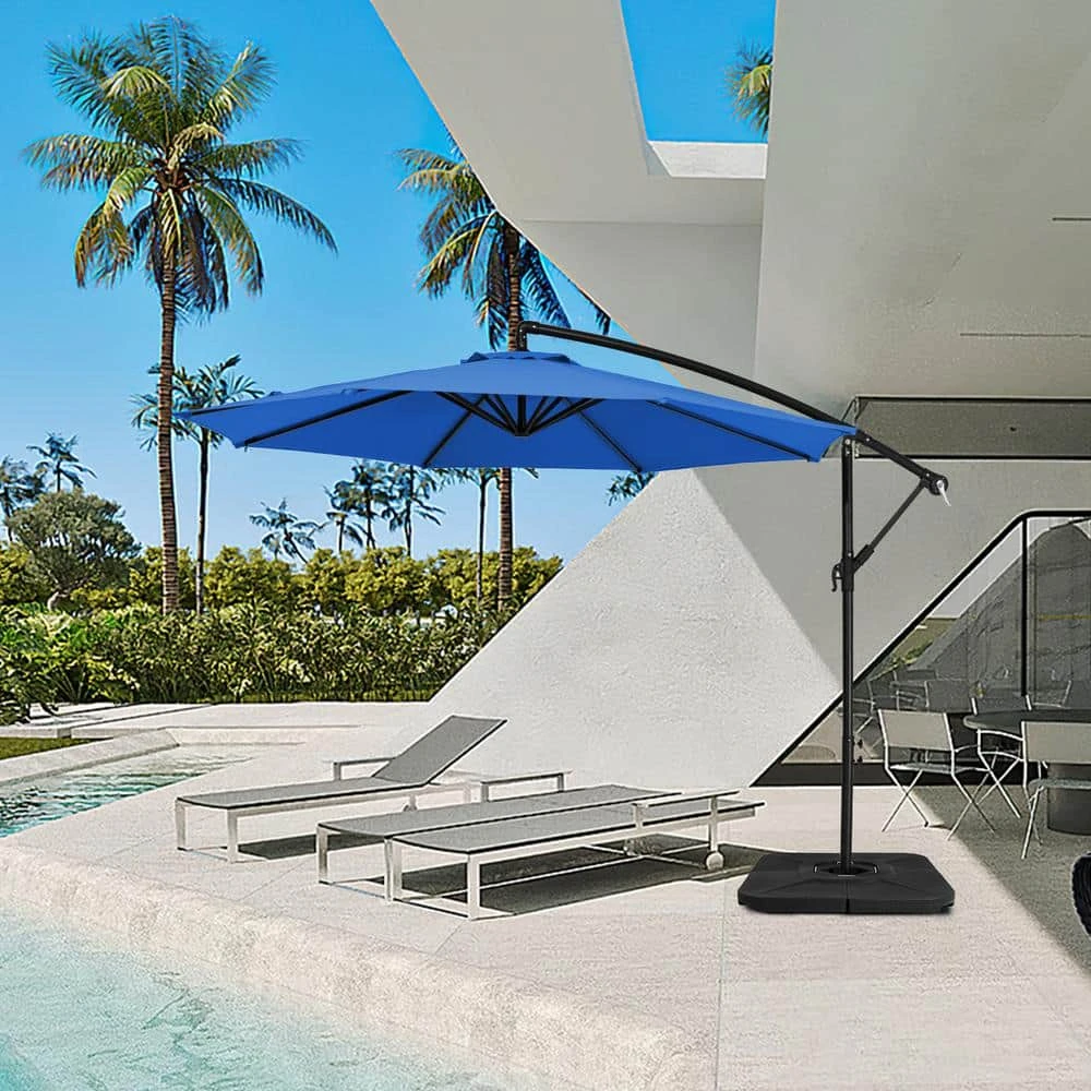 4-Piece 230 Lbs. Capacity Plastic Free Standing Patio Umbrella Base In Black 2 4-Piece 230 Lbs. Capacity Plastic Free Standing Patio Umbrella Base In Black - Image 2