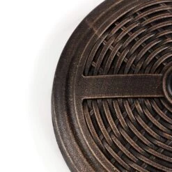 22 Lbs. Resin Market Patio Umbrella Base In Bronze -More Furniture Store bronze patio umbrella stands 10kg dz 40 1000