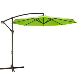 120 In. Outdoor Offset Cantilever Umbrella Patio Umbrella In Apple Green 13 120 In. Outdoor Offset Cantilever Umbrella Patio Umbrella In Apple Green -More Furniture Store cantilever umbrellas 10edxj agreen 4f 1000