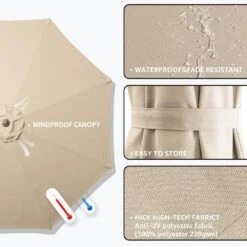 120 In. Outdoor Offset Cantilever Umbrella Patio Umbrella In Beige 9 120 In. Outdoor Offset Cantilever Umbrella Patio Umbrella In Beige -More Furniture Store cantilever umbrellas 10edxj beige a0 1000