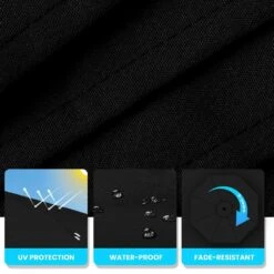 120 In. Outdoor Offset Cantilever Umbrella Patio Umbrella In Black 11 120 In. Outdoor Offset Cantilever Umbrella Patio Umbrella In Black -More Furniture Store cantilever umbrellas 10edxj black 4f 1000