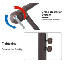 120 In. Outdoor Offset Cantilever Umbrella Patio Umbrella In Light Blue -More Furniture Store cantilever umbrellas 10edxj lblue 1f 1000