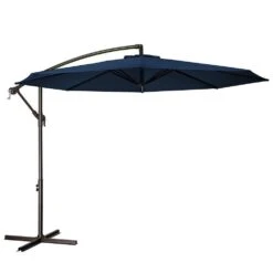 120 In. Outdoor Offset Cantilever Umbrella Patio Umbrella In Navy 13 120 In. Outdoor Offset Cantilever Umbrella Patio Umbrella In Navy -More Furniture Store cantilever umbrellas 10edxj navy c3 1000