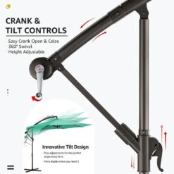 120 In. Outdoor Offset Cantilever Umbrella Patio Umbrella In Peacock Blue -More Furniture Store cantilever umbrellas 10edxj pb 4f 1000
