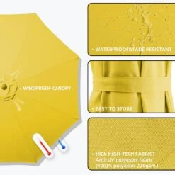 120 In. Outdoor Offset Cantilever Umbrella Patio Umbrella In Yellow -More Furniture Store cantilever umbrellas 10edxj ye 44 1000