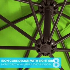 10 Ft. Cantilever Offset Umbrella Patio Umbrella In Apple Green -More Furniture Store cantilever umbrellas 10sc xjs ag 1f 1000