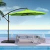 10 Ft. Cantilever Offset Umbrella Patio Umbrella In Apple Green