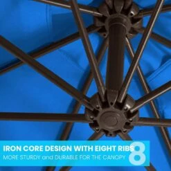 10 Ft. Cantilever Offset Umbrella Patio Umbrella In Blue -More Furniture Store cantilever umbrellas 10sc xjs blue 1f 1000