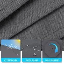 10 Ft. Cantilever Offset Umbrella Patio Umbrella In Gray -More Furniture Store cantilever umbrellas 10sc xjs gray fa 1000