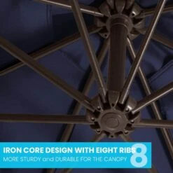 10 Ft. Cantilever Offset Umbrella Patio Umbrella In Navy -More Furniture Store cantilever umbrellas 10sc xjs navy 1f 1000