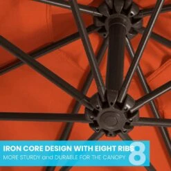 10 Ft. Cantilever Offset Umbrella Patio Umbrella In Orange 9 10 Ft. Cantilever Offset Umbrella Patio Umbrella In Orange -More Furniture Store cantilever umbrellas 10sc xjs orange 1f 1000