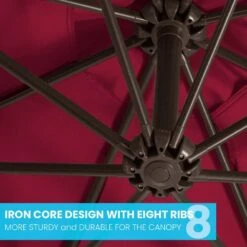 10 Ft. Cantilever Offset Umbrella Patio Umbrella In Red -More Furniture Store cantilever umbrellas 10sc xjs red 1f 1000