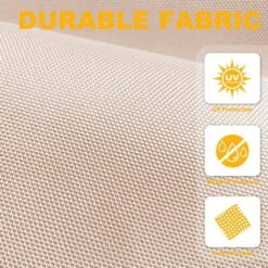 10ft Cantilever Offset Patio Umbrella With Weighted Base In Beige -More Furniture Store cantilever umbrellas alex10 beige 76 1000