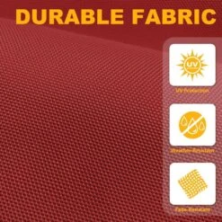 10ft Cantilever Offset Patio Umbrella With Weighted Base In Red -More Furniture Store cantilever umbrellas alex10 red 76 1000