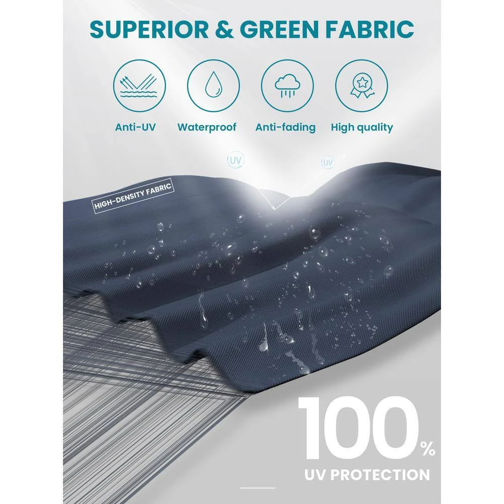 9 Ft. Round 360-Degree Rotation Cantilever Patio Umbrella In Navy 5 9 Ft. Round 360-Degree Rotation Cantilever Patio Umbrella In Navy - Image 5