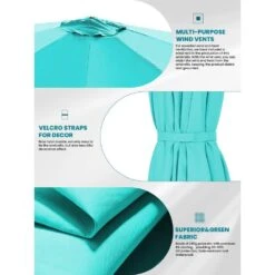 9 Ft. Round 360-Degree Rotation Cantilever Patio Umbrella In Peacock Blue -More Furniture Store cantilever umbrellas alex9 pb a0 1000