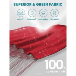 9 Ft. Round 360-Degree Rotation Cantilever Patio Umbrella In Red -More Furniture Store cantilever umbrellas alex9 red 66 1000