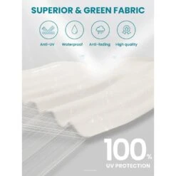 9 Ft. Round 360-Degree Rotation Cantilever Patio Umbrella In White 9 9 Ft. Round 360-Degree Rotation Cantilever Patio Umbrella In White -More Furniture Store cantilever umbrellas alex9 white 66 1000