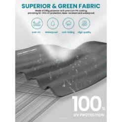 Rectangular 10 Ft. X 10 Ft. Aluminum Solar Lighted Cantilever Patio Umbrella With Cover In Gray 11 Rectangular 10 Ft. X 10 Ft. Aluminum Solar Lighted Cantilever Patio Umbrella With Cover In Gray -More Furniture Store cantilever umbrellas bet10x10 dt gy a0 1000