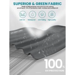 Deluxe 11 Ft. Aluminum Cantilever Solar Patio Umbrella With LED Light Tubes In Gray -More Furniture Store cantilever umbrellas bet11 dt gy a0 1000