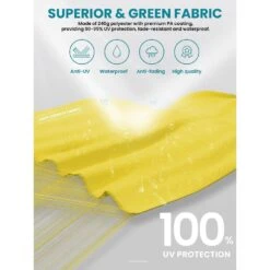 10 Ft. Round Patio Cantilever Umbrella With Cover In Yellow -More Furniture Store cantilever umbrellas boerte11 yellow 66 1000