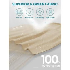 Deluxe Square Aluminum 10 Ft. X 10 Ft. Large Curvy Cantilever Outdoor Patio Umbrella With Cover In Beige -More Furniture Store cantilever umbrellas fgwt10 beige 1d 1000