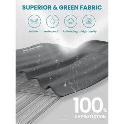 Deluxe Square Aluminum 10 Ft. X 10 Ft. Large Curvy Cantilever Outdoor Patio Umbrella With Cover In Gray -More Furniture Store cantilever umbrellas fgwt10 gray 1d 1000