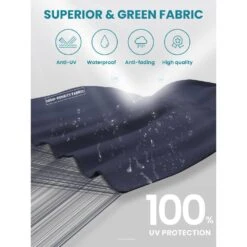 Deluxe Square Aluminum 10 Ft. X 10 Ft. Large Curvy Cantilever Outdoor Patio Umbrella With Cover In Navy -More Furniture Store cantilever umbrellas fgwt10 navy 77 1000