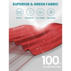 10 Ft. 2-Tier Height Adjustable Cantilever Patio Umbrella With Cover In Red -More Furniture Store cantilever umbrellas lk9 red 1d 1000