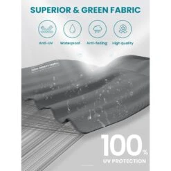 Curvy 11 Ft. Steel Large Cantilever Patio Umbrella With Sandbag And Cross Base In Gray -More Furniture Store cantilever umbrellas s 11xjs gray 66 1000