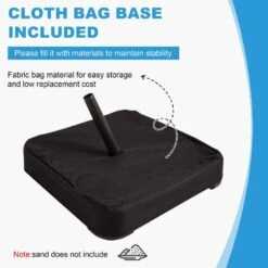 10 Ft. L Outdoor Aluminum Curvy Cantilever Offset Hanging Patio Umbrella With Sandbag Base And Cover In Beige -More Furniture Store cantilever umbrellas tjwt10 beige 4f 1000