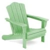 Classic Light Green Folding Plastic Adirondack Chair